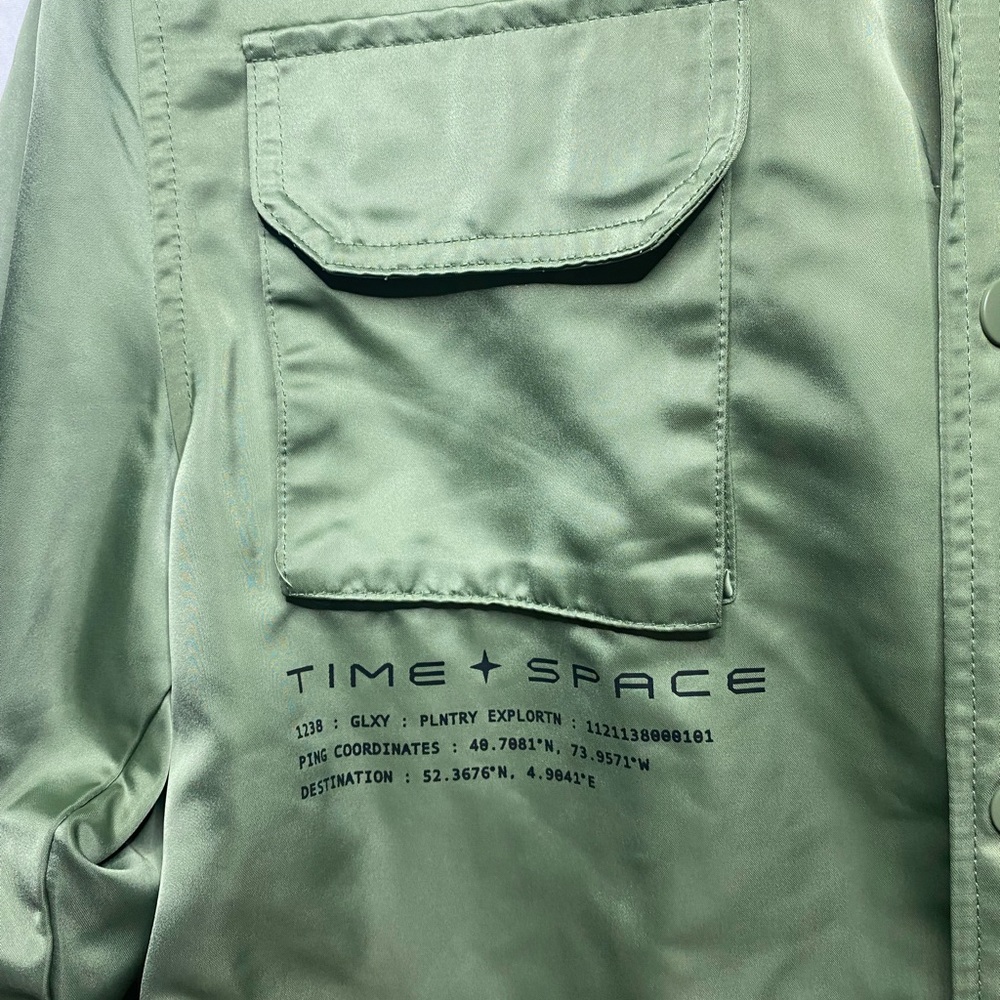Time Space Green Jacket View 2